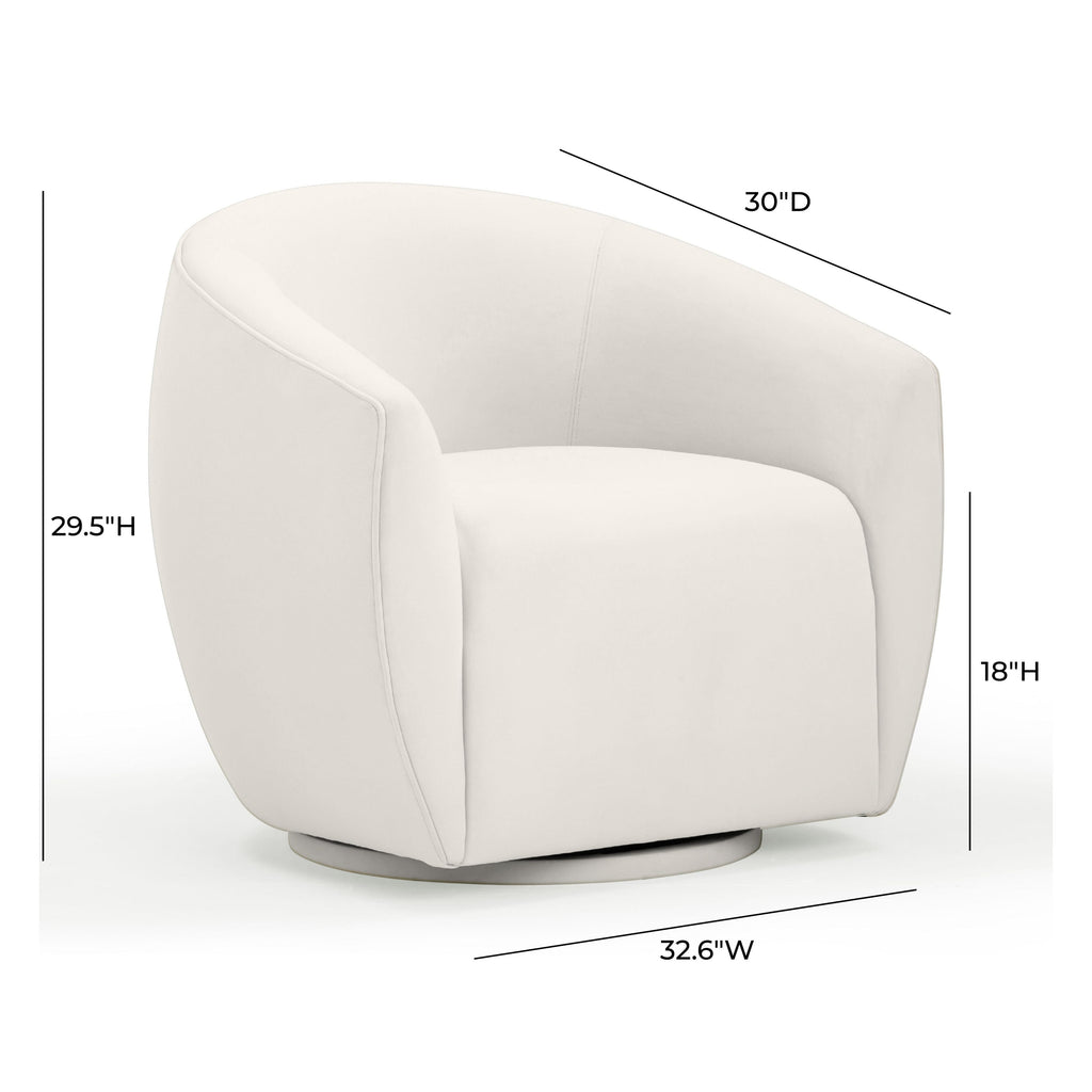 Jordan Performance Velvet Swivel Accent Chair