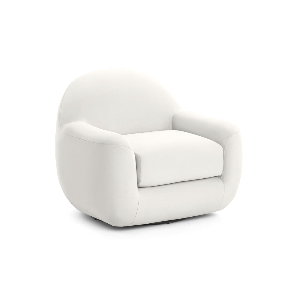 Tiago Performance Velvet Swivel Accent Chair