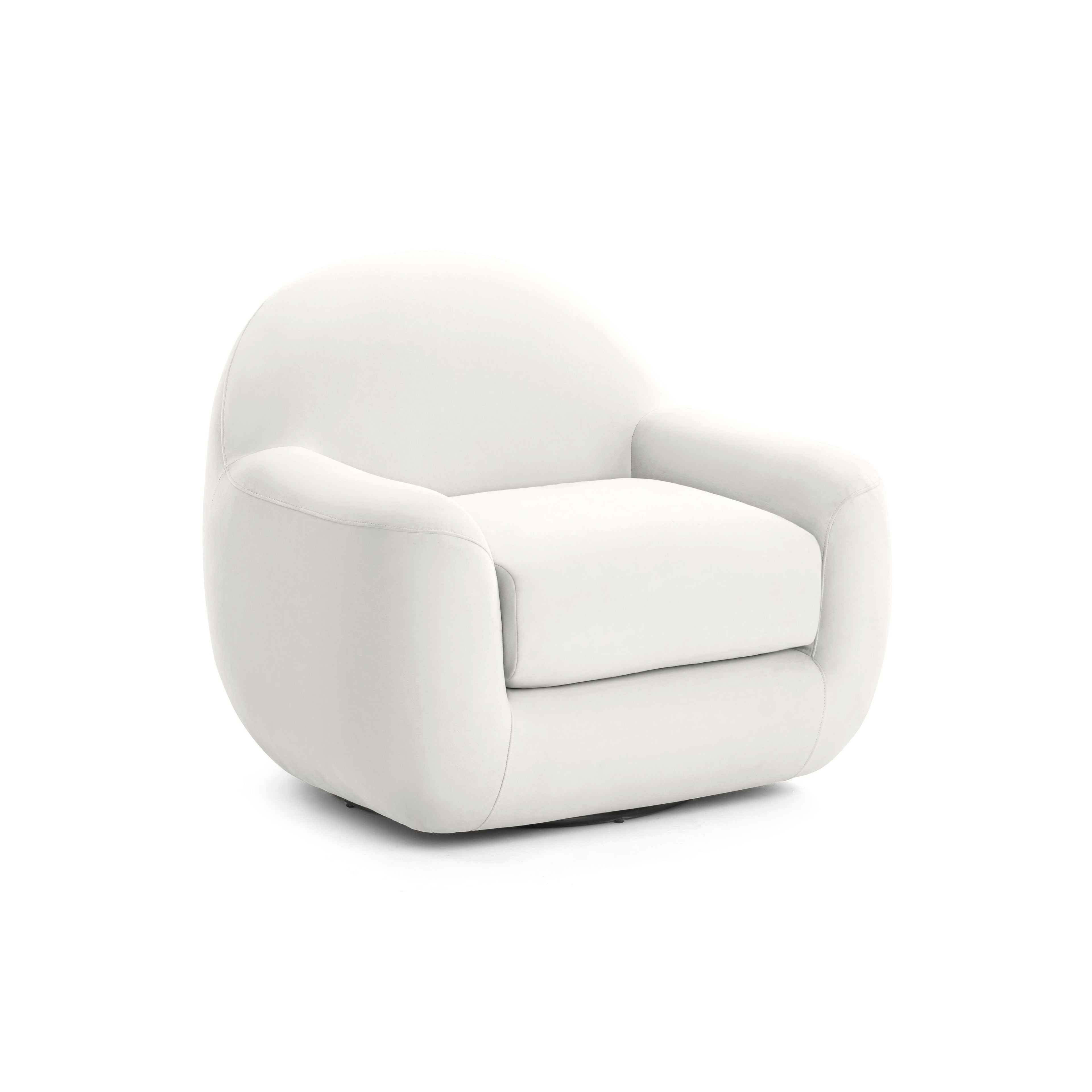 Tiago Performance Velvet Swivel Accent Chair
