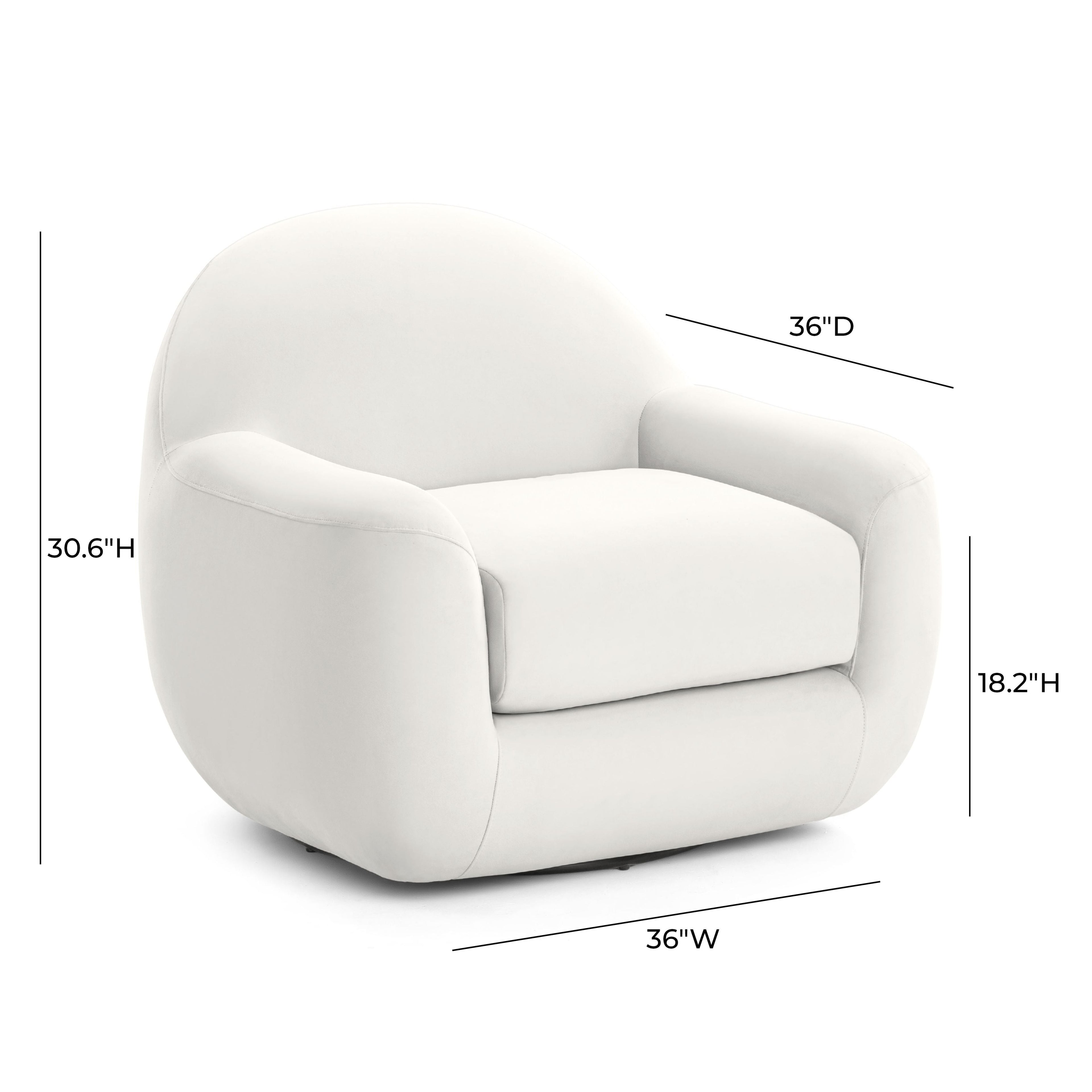 Tiago Performance Velvet Swivel Accent Chair