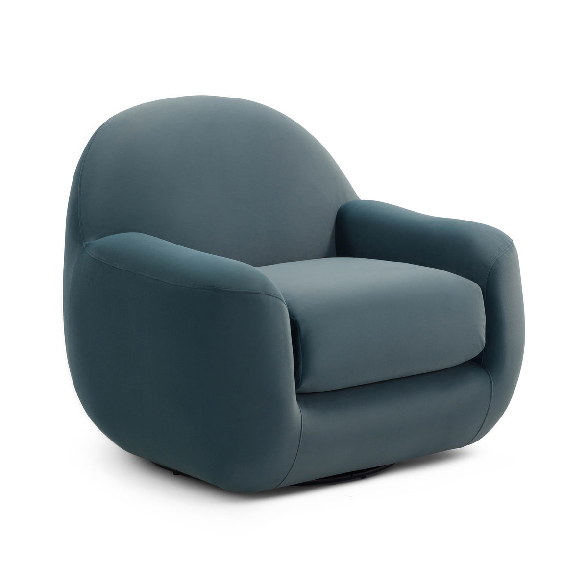 Tiago Performance Velvet Swivel Accent Chair — Dark Teal null