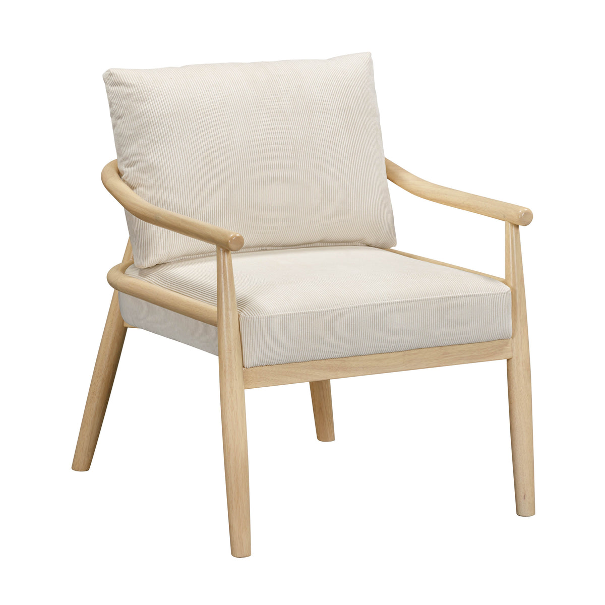 Dixie Cream Performance Corduroy Accent Chair