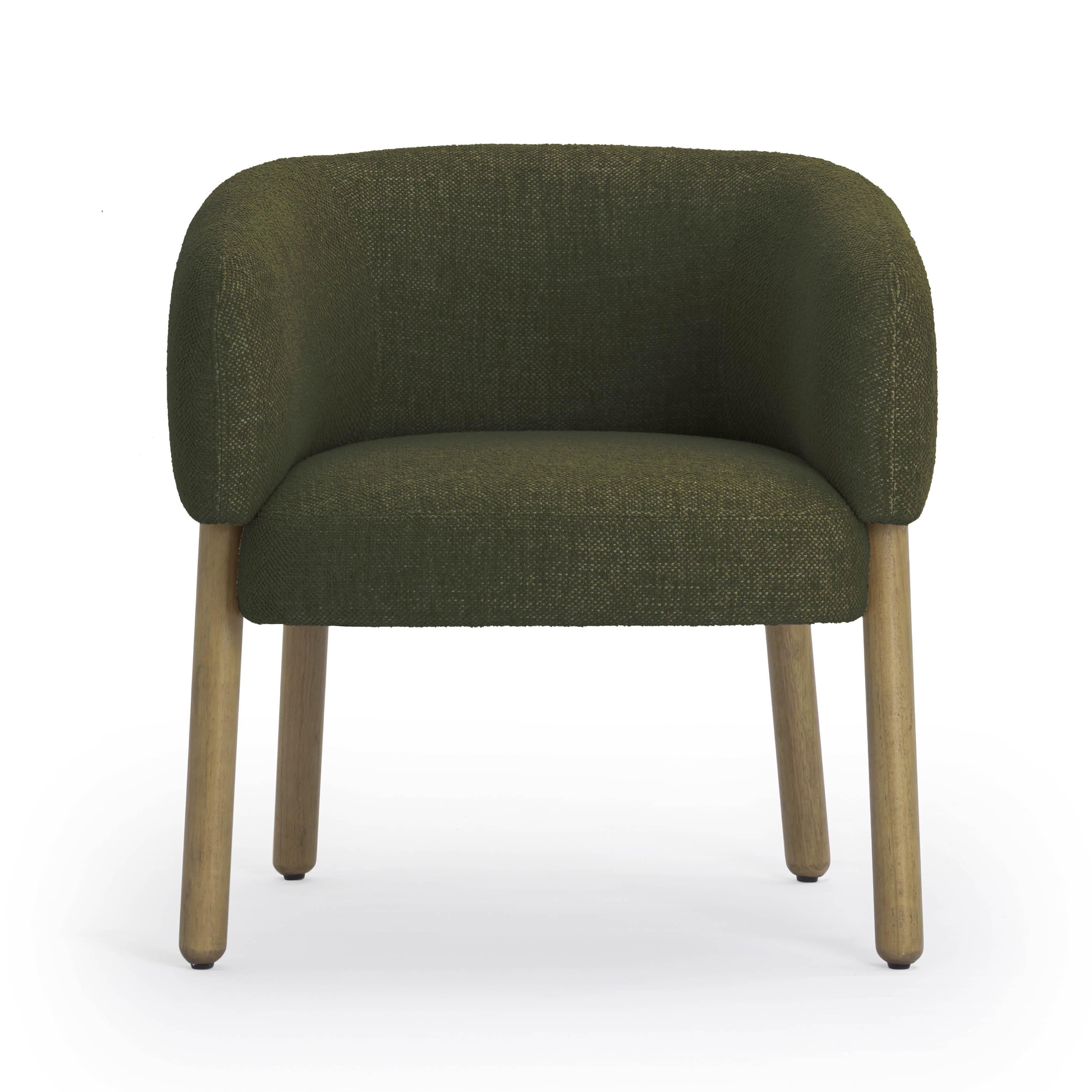 Foxy Textured Performance Fabric Accent Chair
