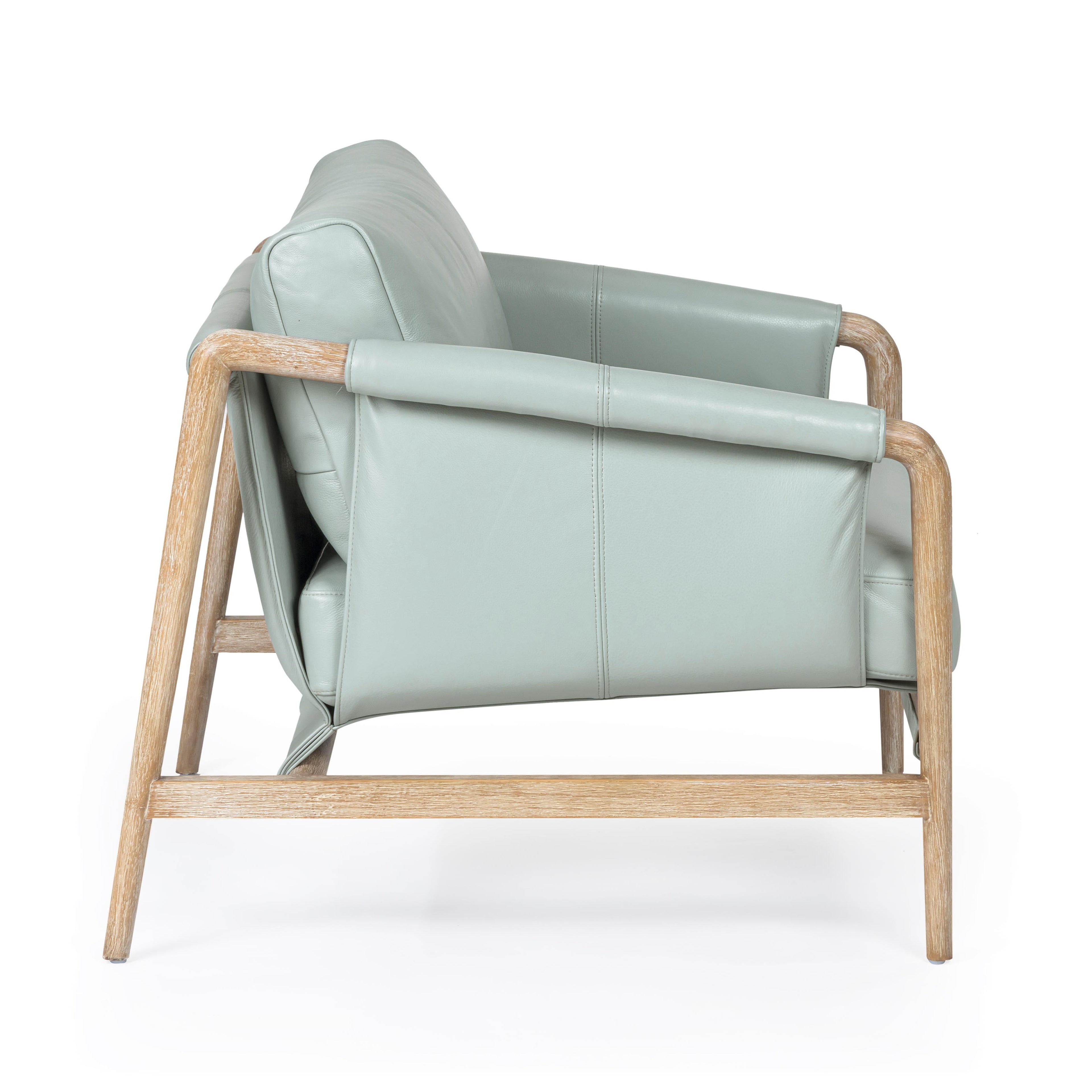 Chakka Contract-Grade Genuine Leather Accent Chair