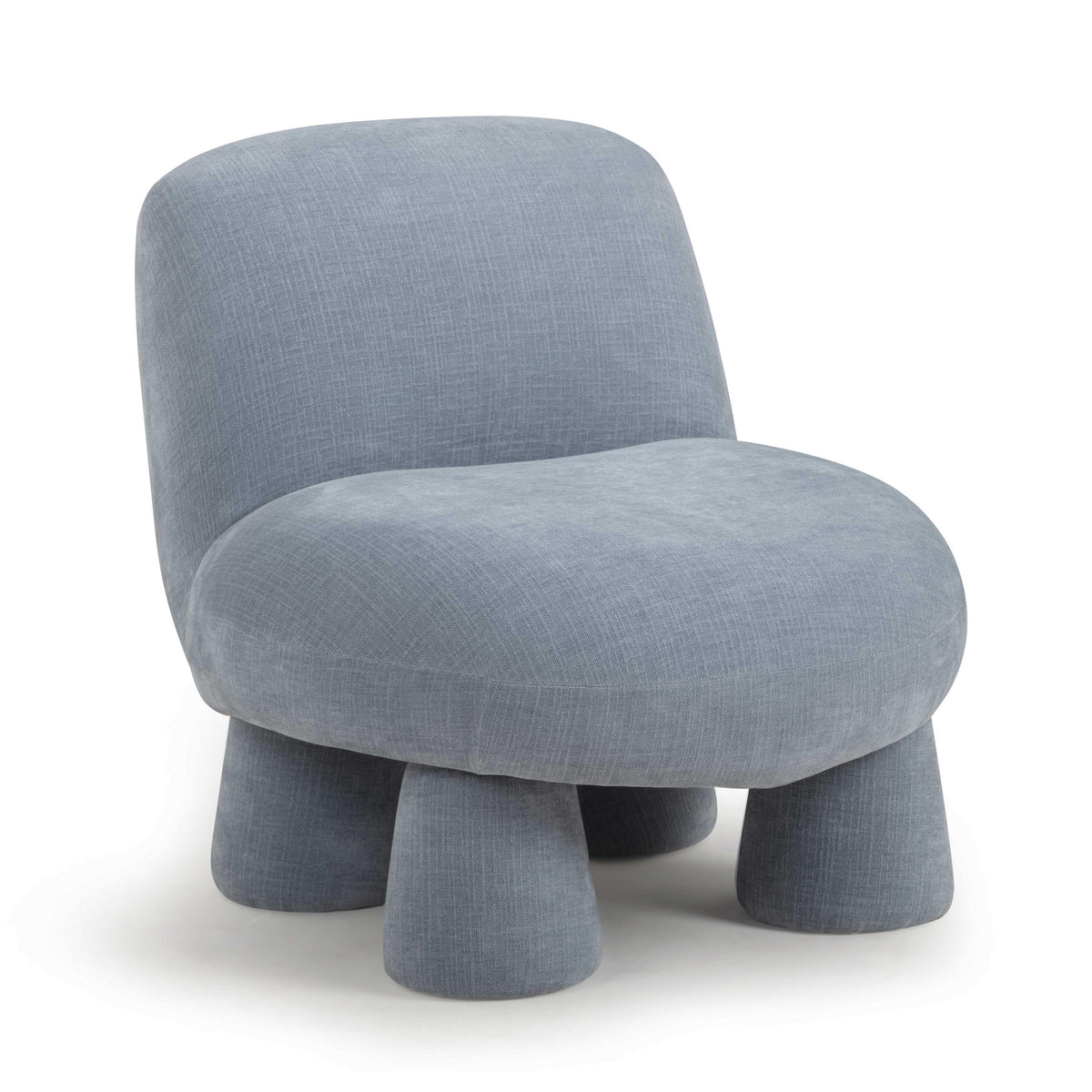 Stomp Upcycled Performance Chenille Accent Chair — Blue null