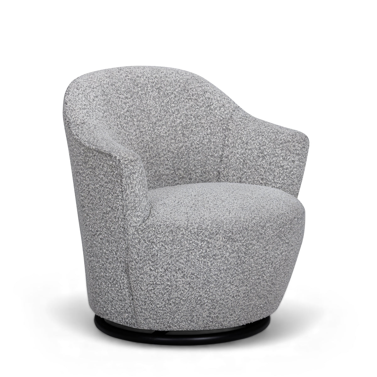 Skyla Performance Boucle Swivel Accent Chair — Grey null