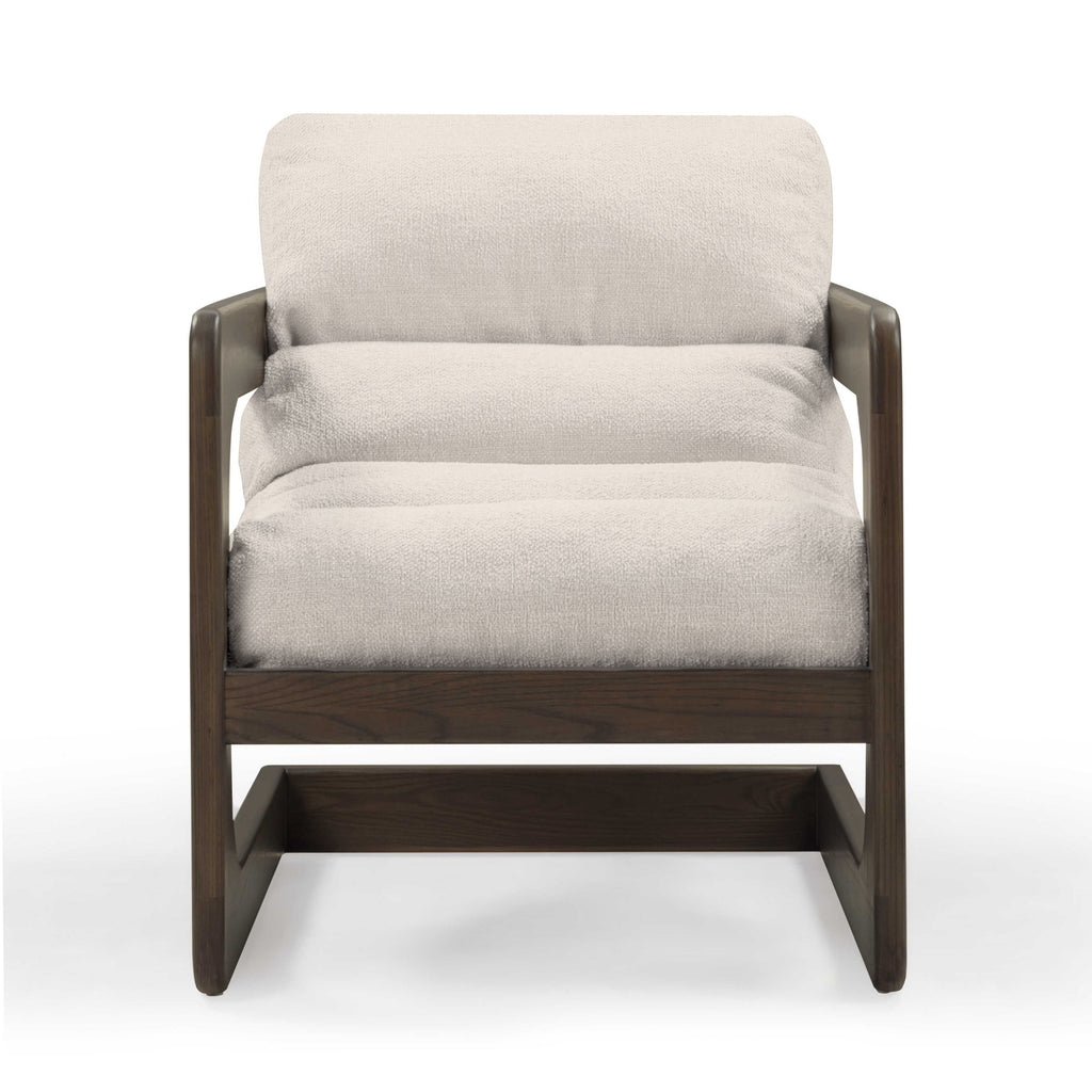 Palma Contract-Grade Textured Weave Fabric Accent Chair