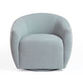 Jordan Contrast Piping Performance Velvet Swivel Accent Chair