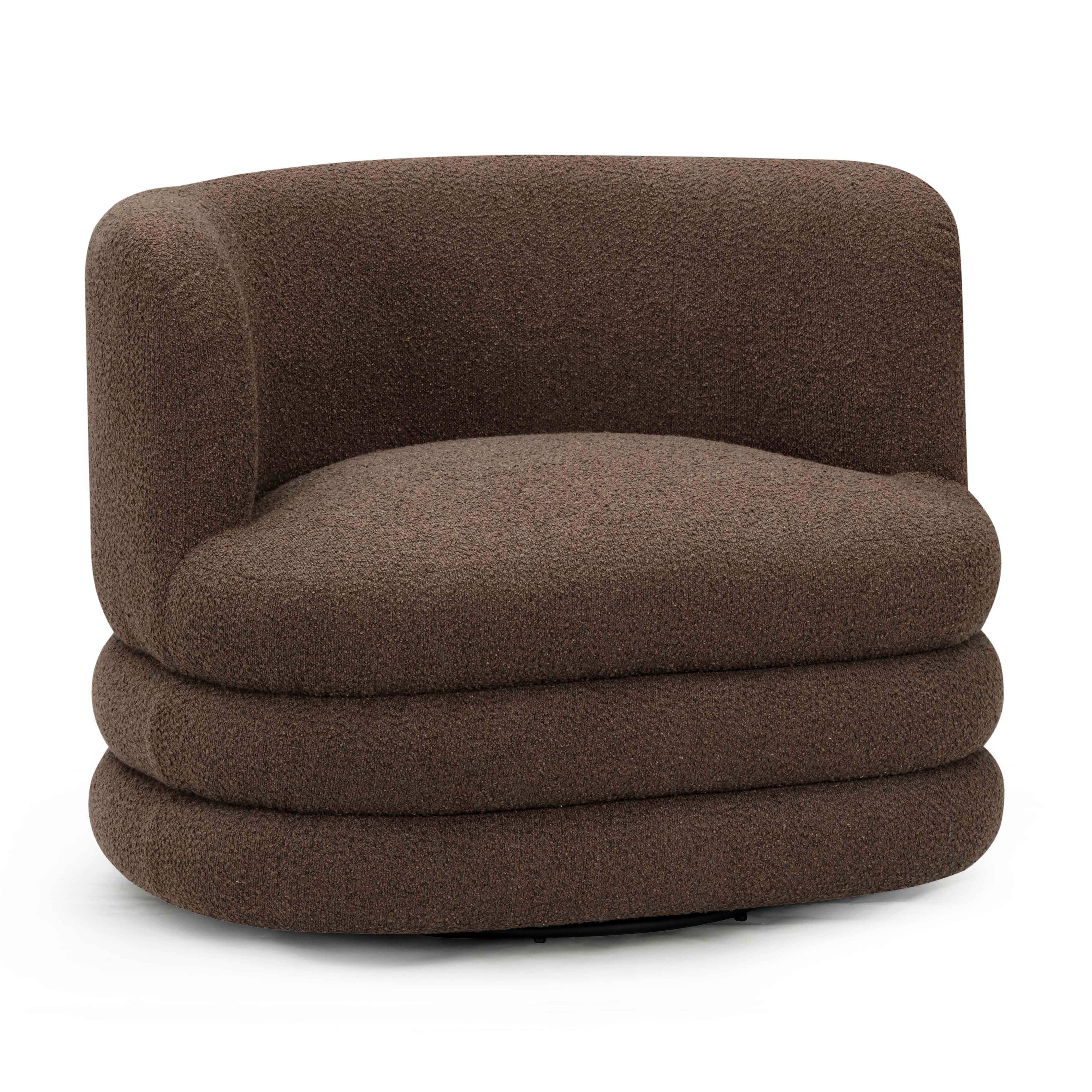 Astor Heavy Performance Boucle Swivel Hotel Lounge Chair