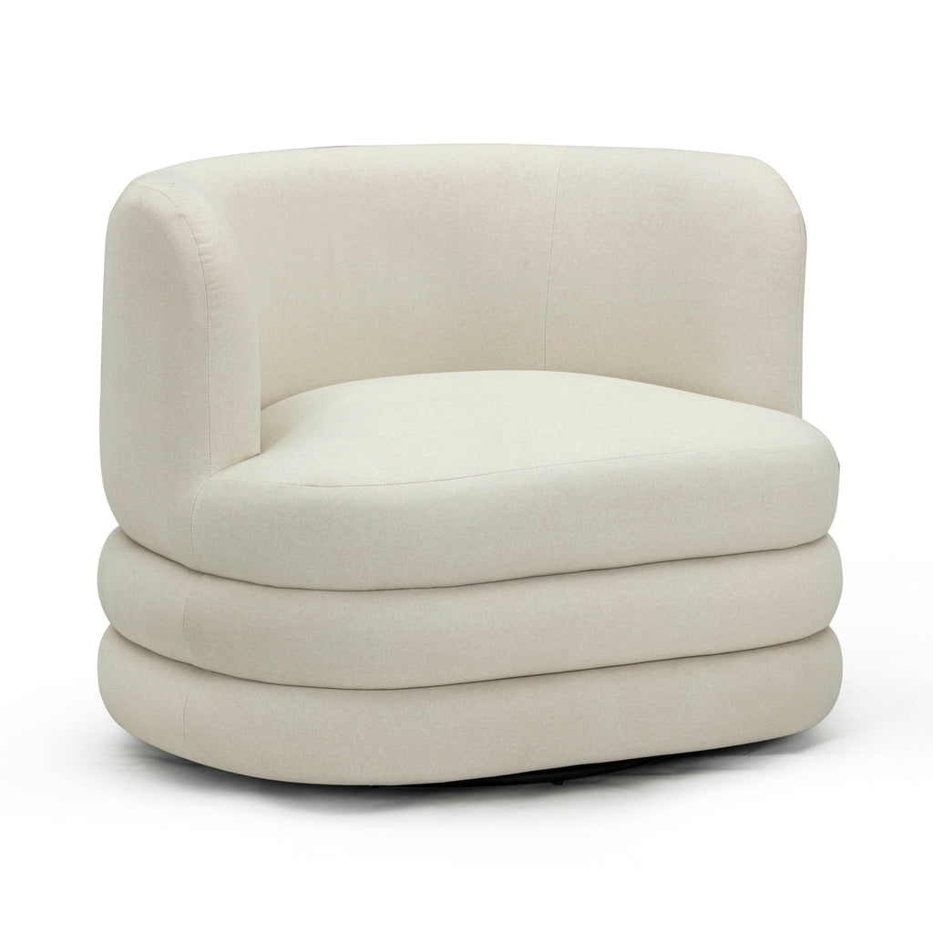 Astor Performance Faux Mohair Swivel Hotel Lounge Chair