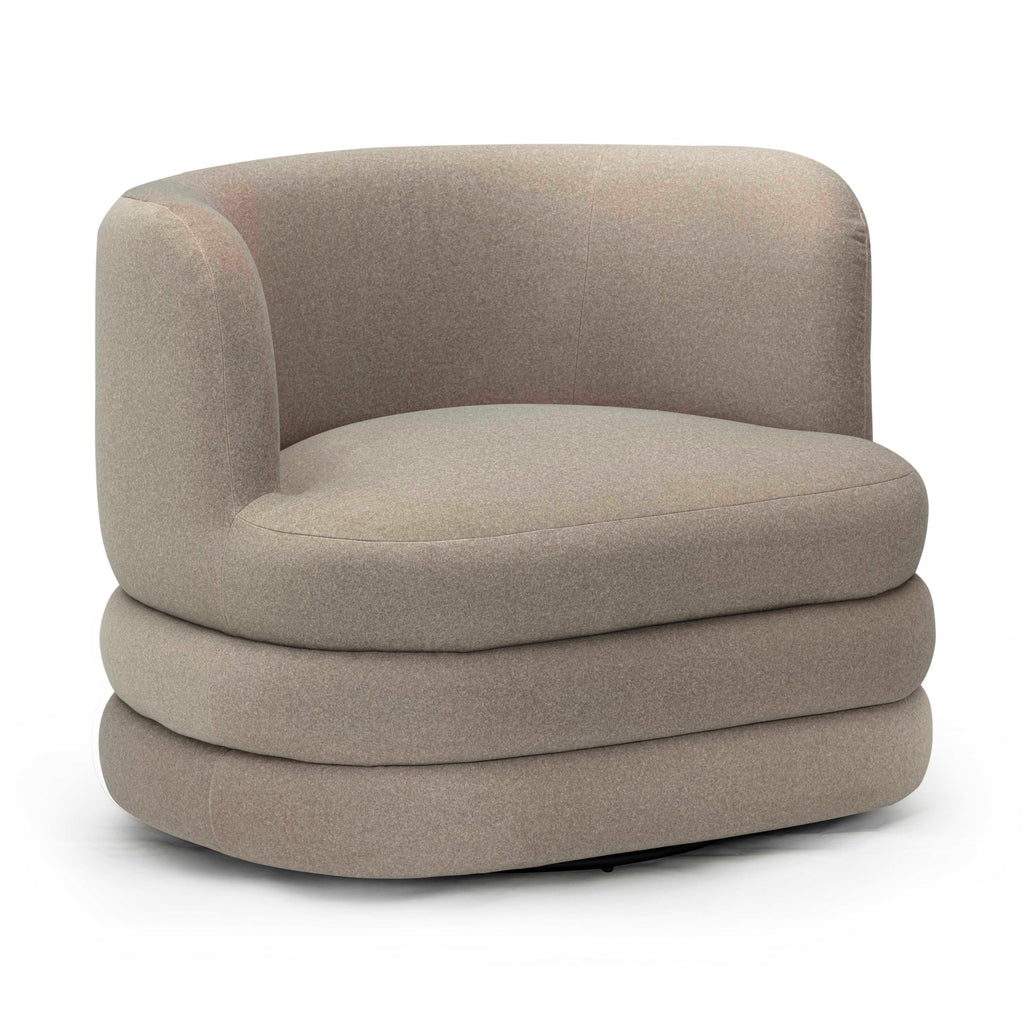 Astor Performance Faux Mohair Swivel Hotel Lounge Chair