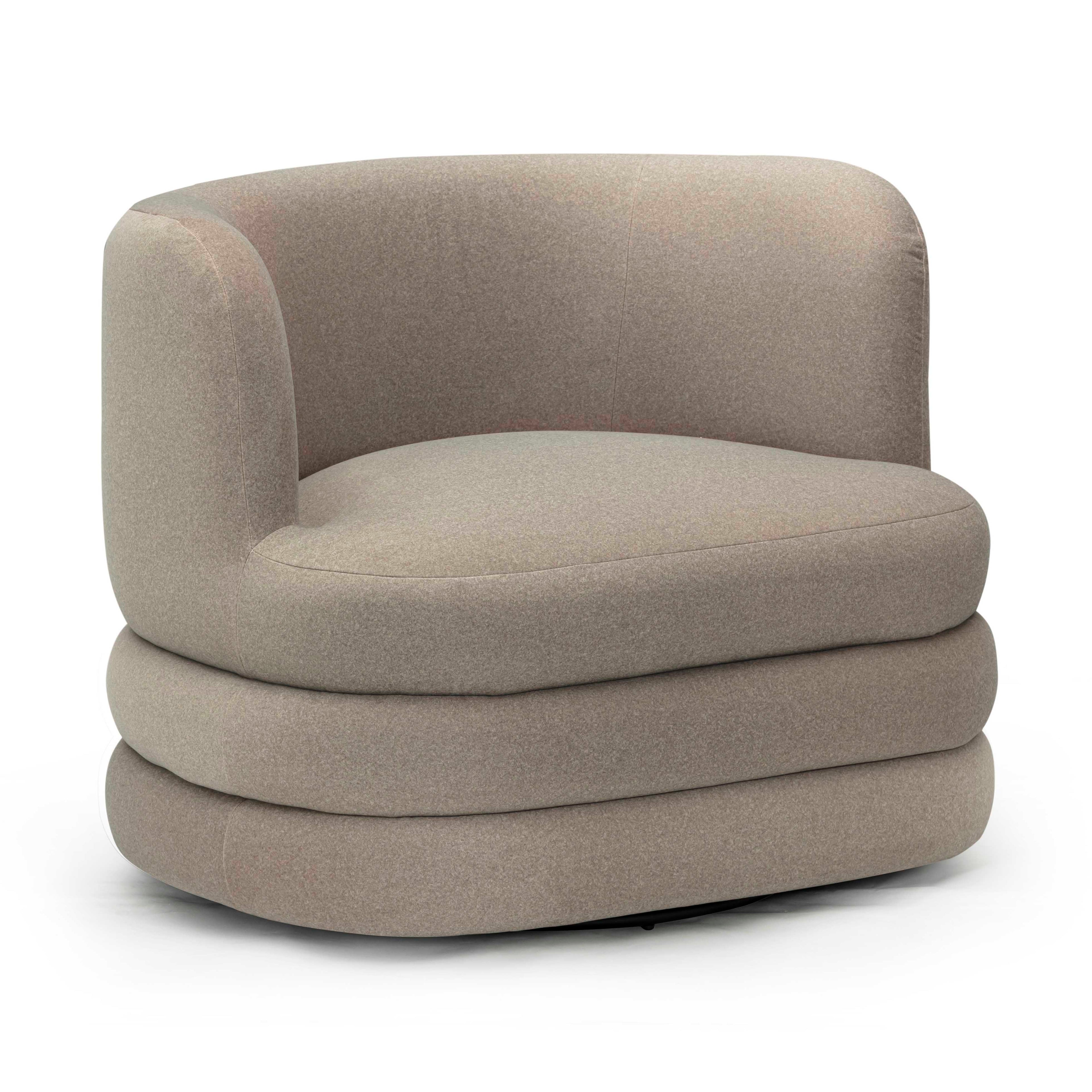 Astor Performance Faux Mohair Swivel Hotel Lounge Chair
