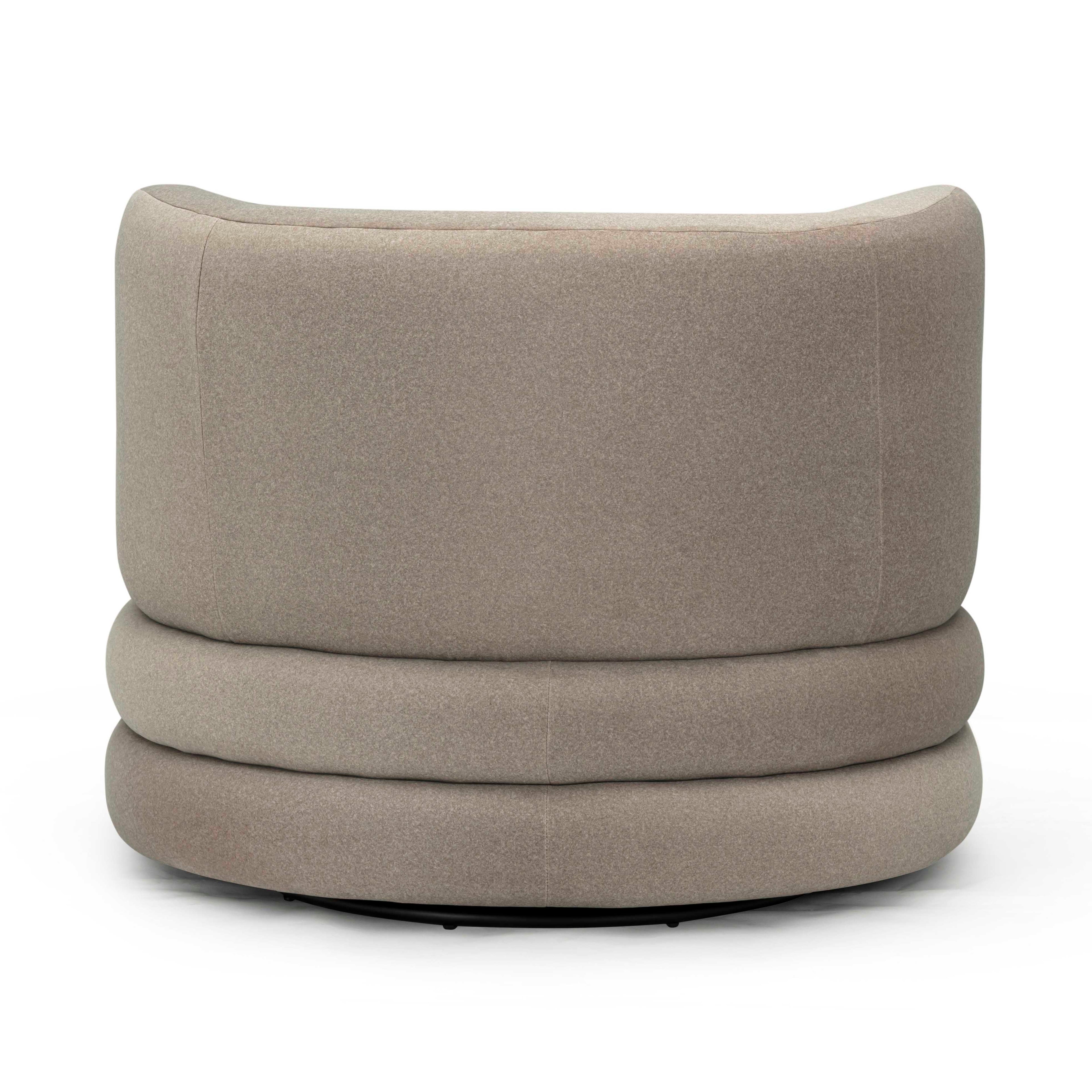 Astor Performance Faux Mohair Swivel Hotel Lounge Chair