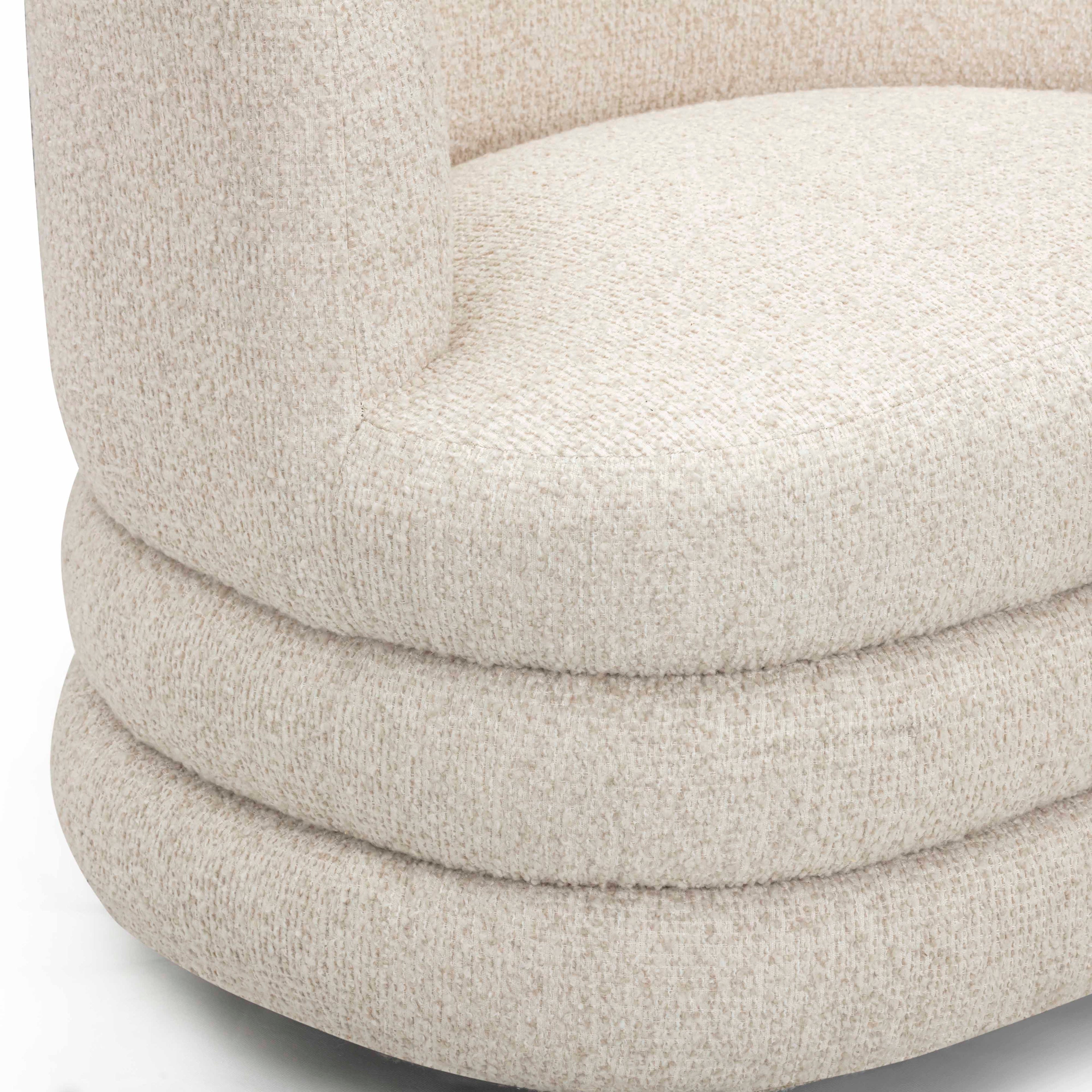 Astor Heavy Performance Boucle Swivel Hotel Lounge Chair