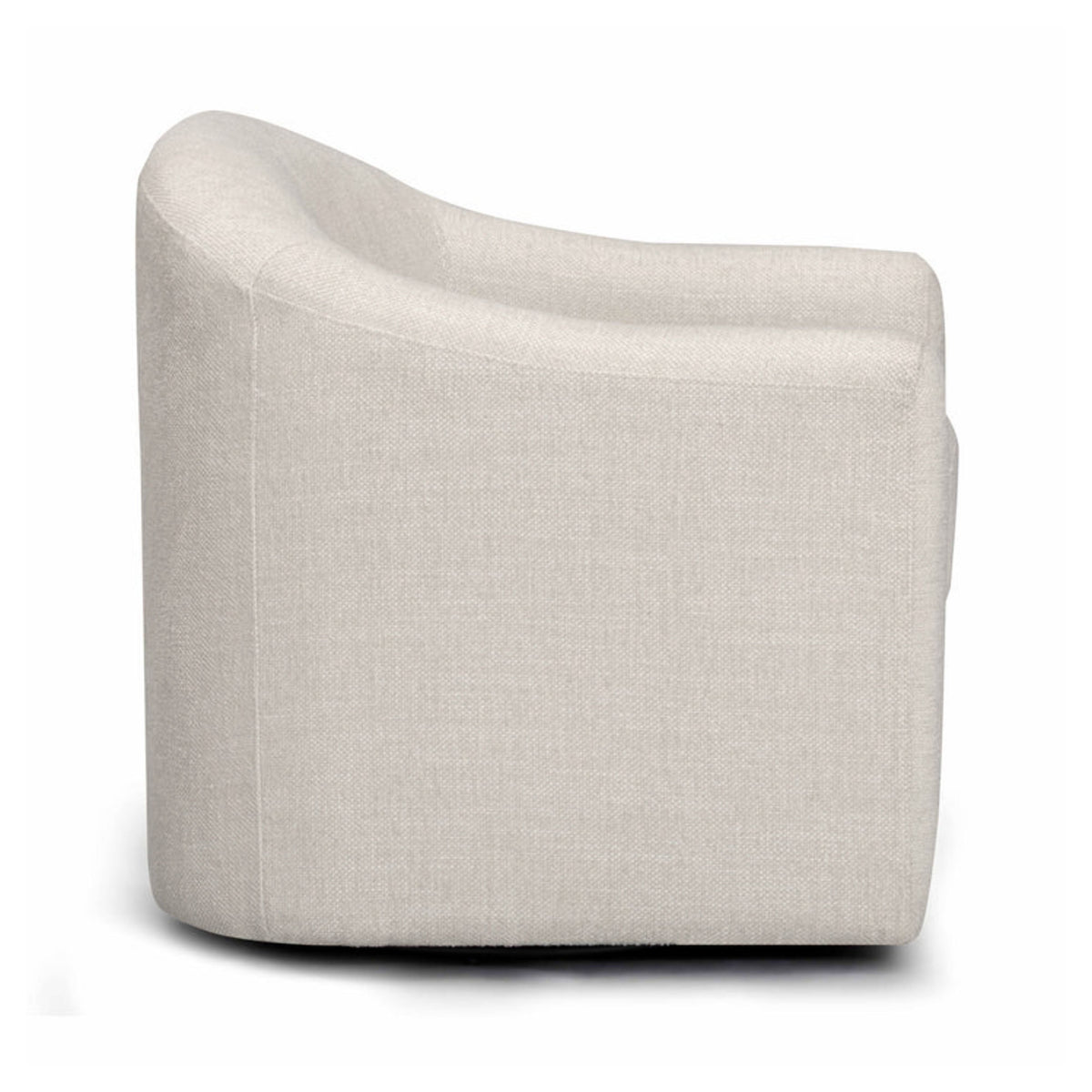 Thao Contract-Grade Basketweave Fabric Swivel Accent Chair