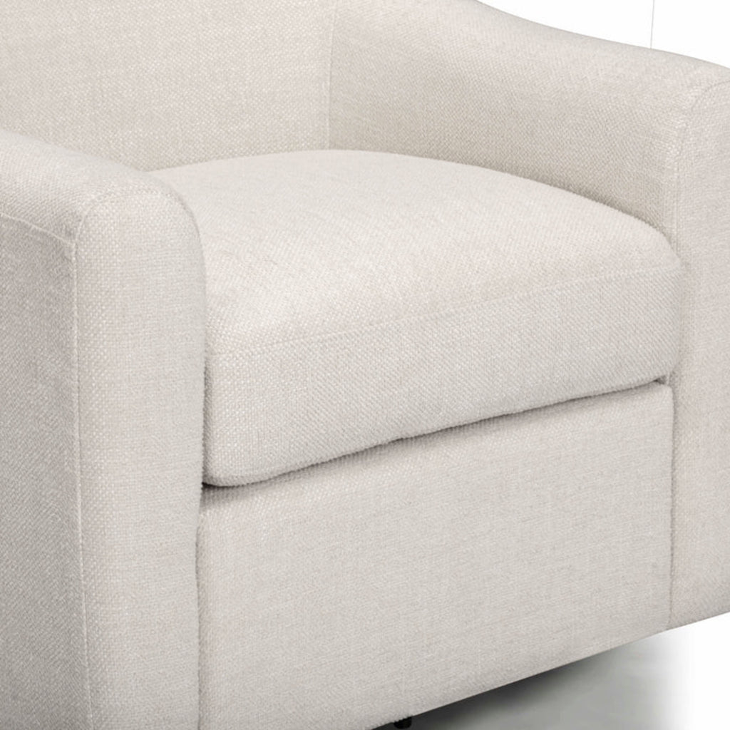 Thao Contract-Grade Basketweave Fabric Swivel Accent Chair