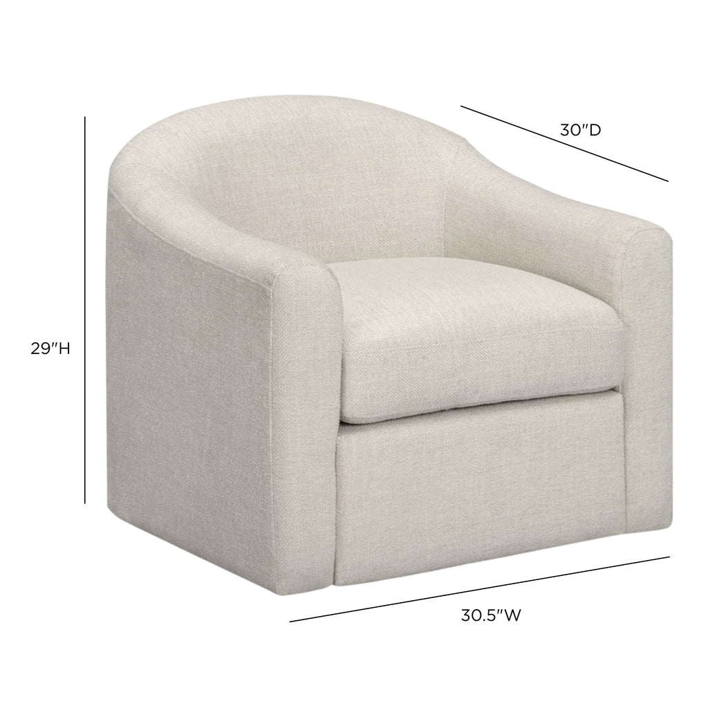 Thao Contract-Grade Basketweave Fabric Swivel Accent Chair