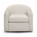 Thao Contract-Grade Basketweave Fabric Swivel Accent Chair