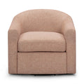Thao Contract-Grade Basketweave Fabric Swivel Accent Chair