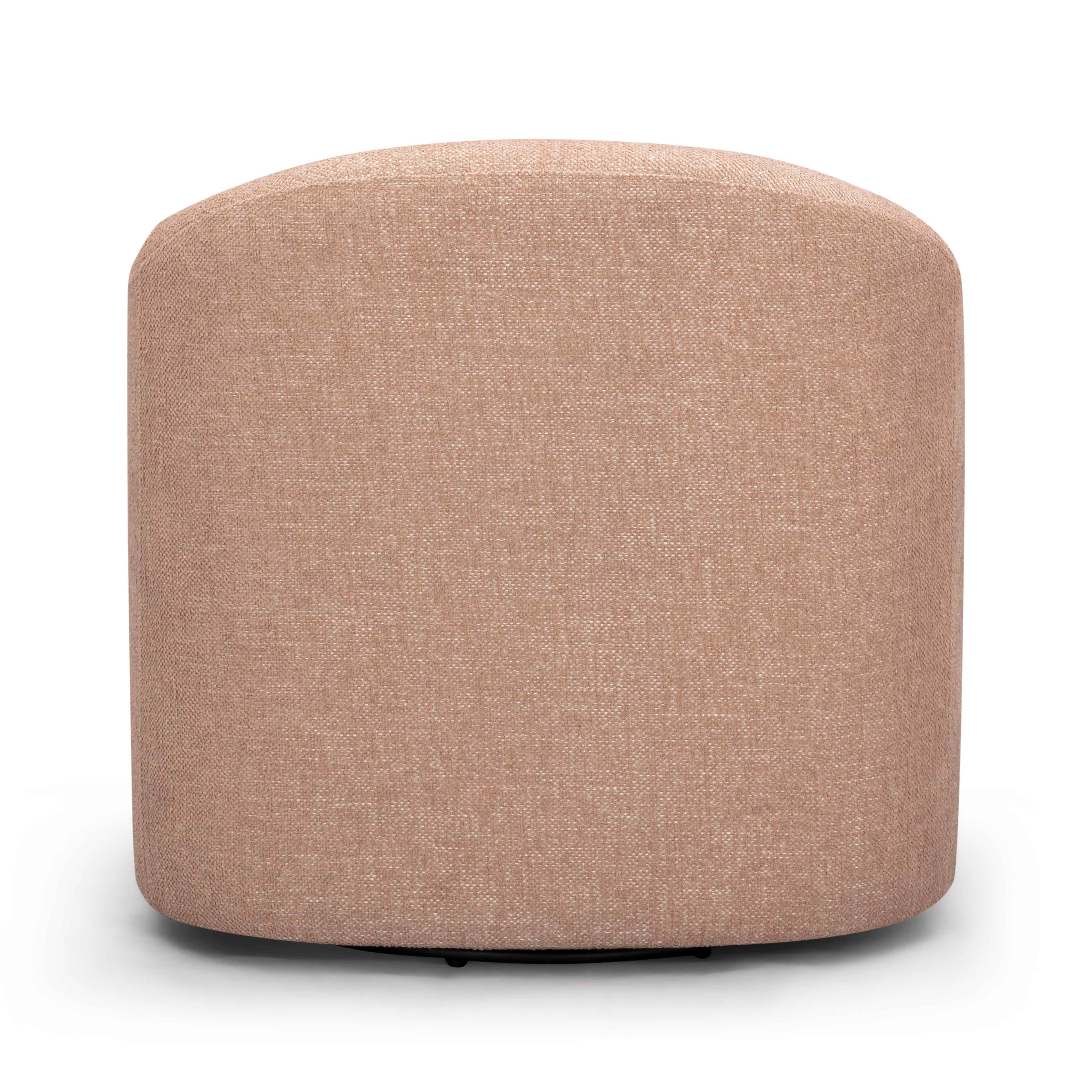 Thao Contract-Grade Basketweave Fabric Swivel Accent Chair