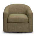 Thao Contract-Grade Basketweave Fabric Swivel Accent Chair