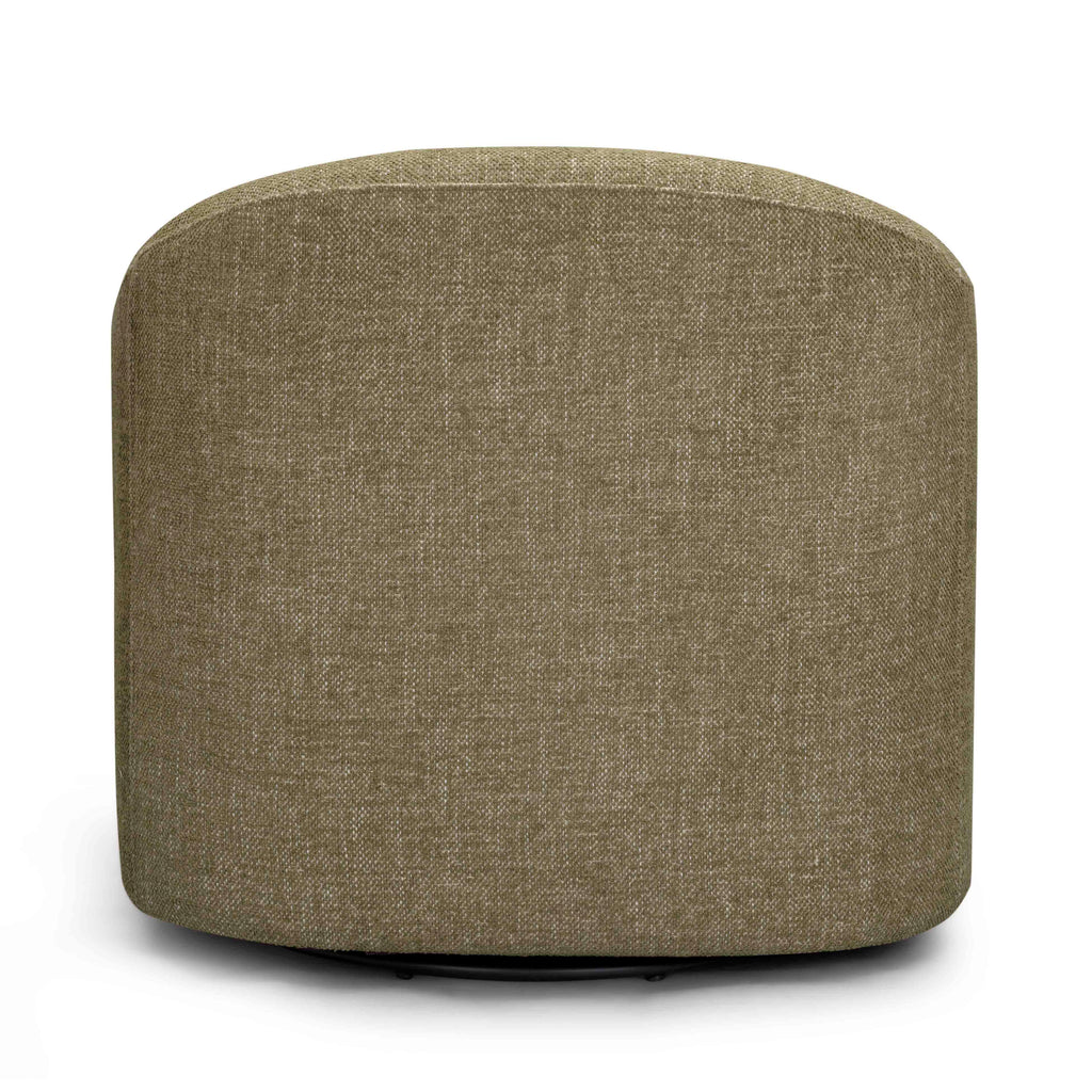 Thao Contract-Grade Basketweave Fabric Swivel Accent Chair
