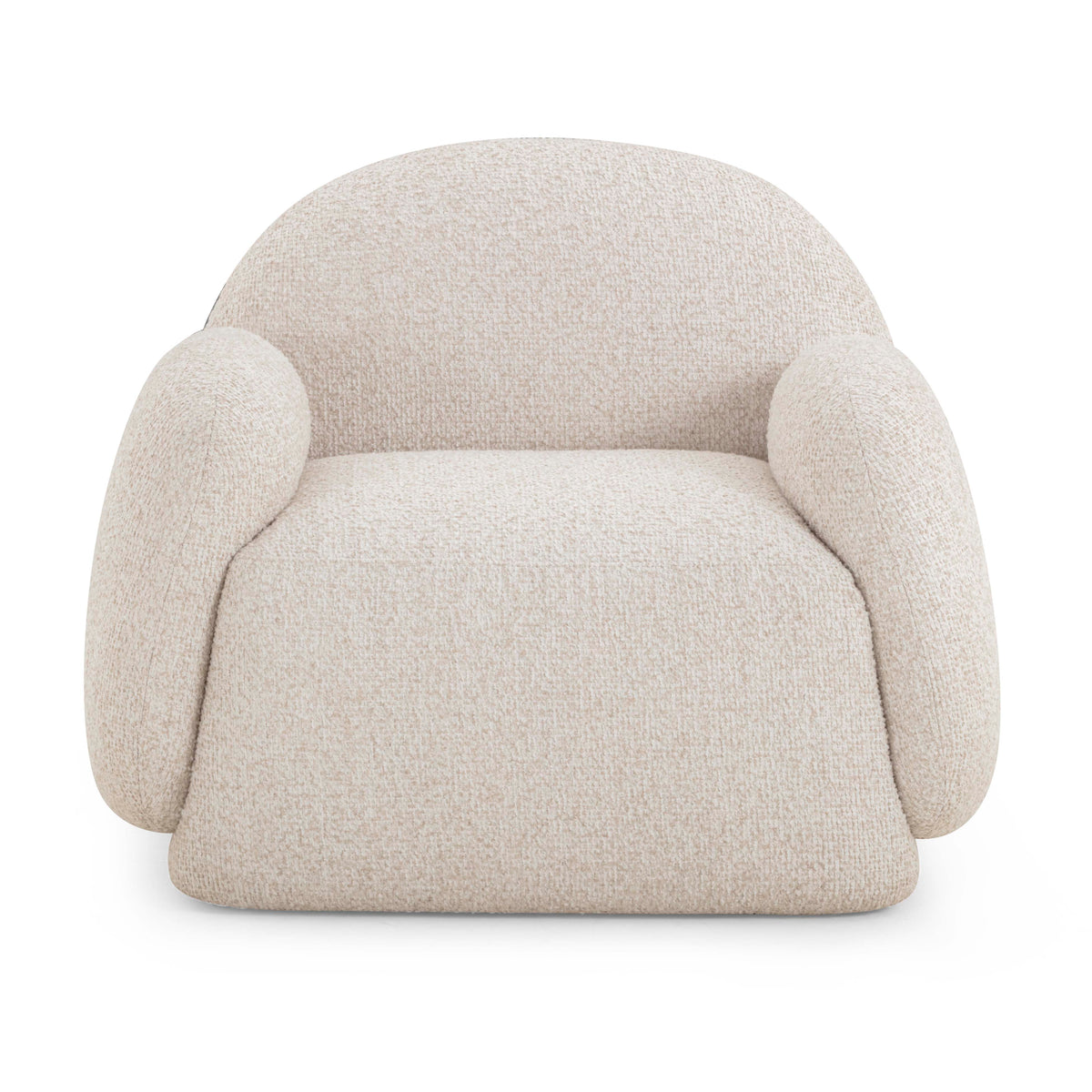 Marius Contract-Grade Boucle Accent Chair — Cream null