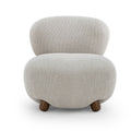 Pucker Warm Grey Performance Boucle Accent Chair