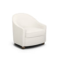 Cettie Performance Velvet Accent Chair — Cream null