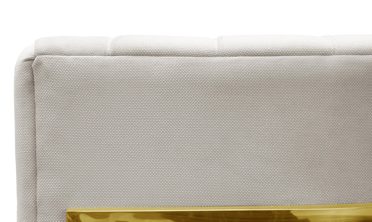Magnolia Spotted Cream Performance Velvet Accent Chair