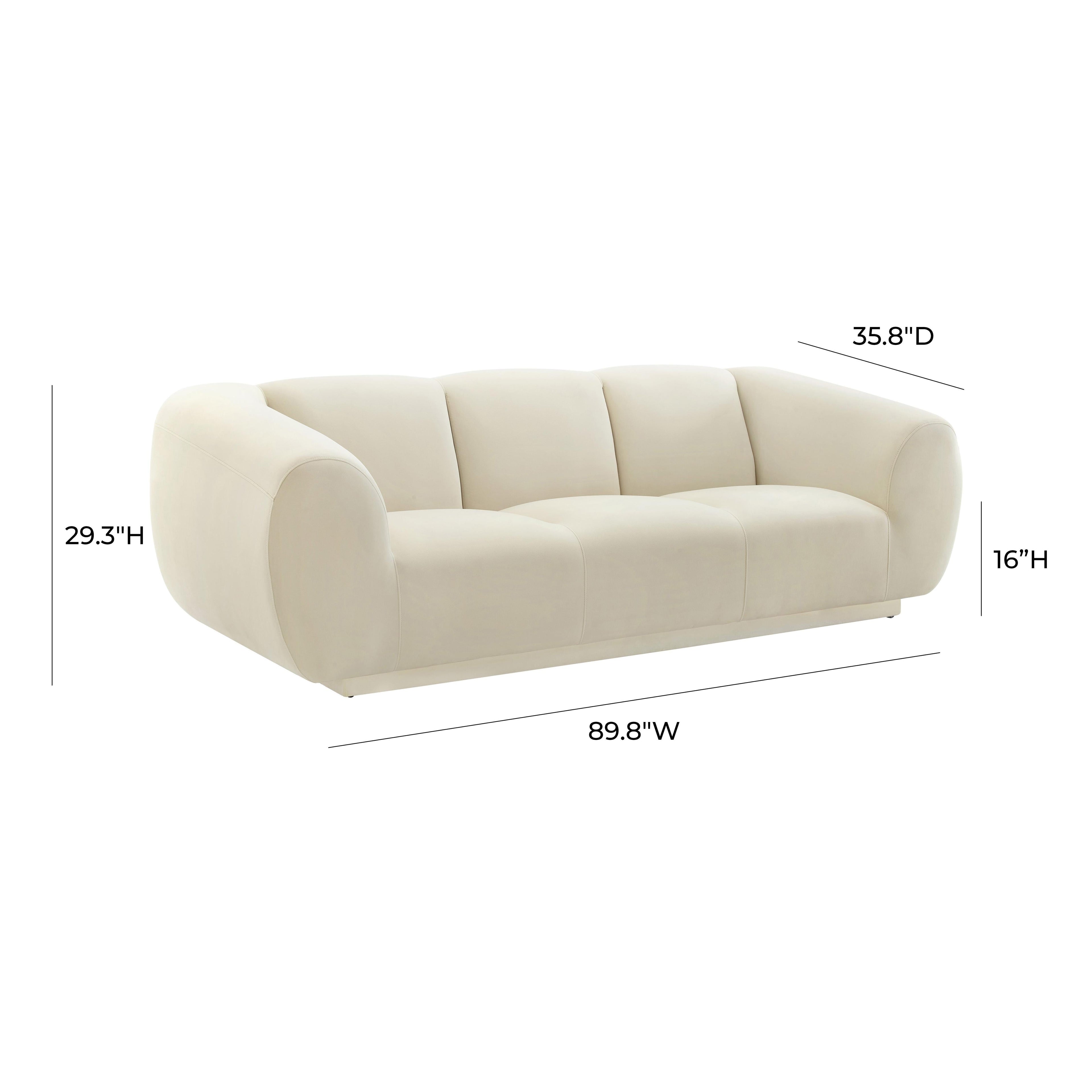 Emmet 90" Performance Velvet Sofa