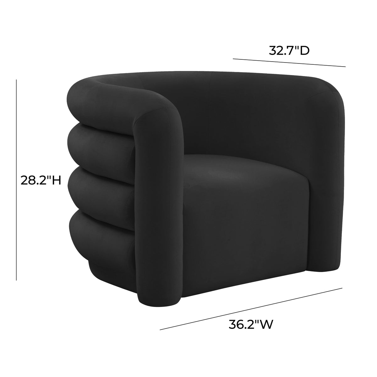 Curves Performance Velvet Lounge Chair
