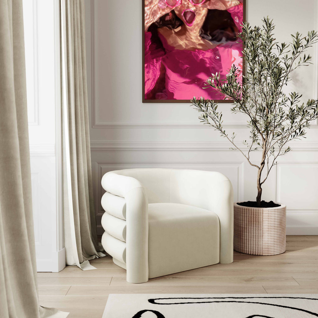Curves Performance Velvet Lounge Chair