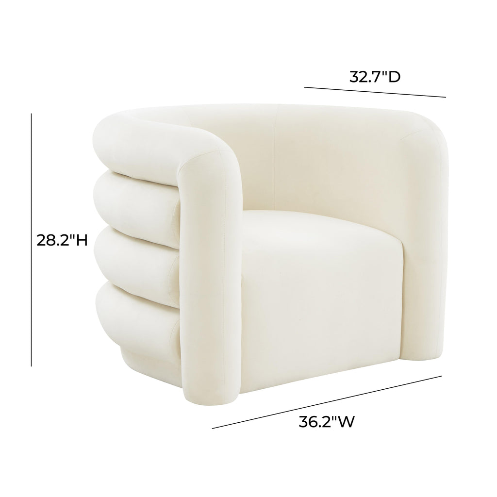 Curves Performance Velvet Lounge Chair