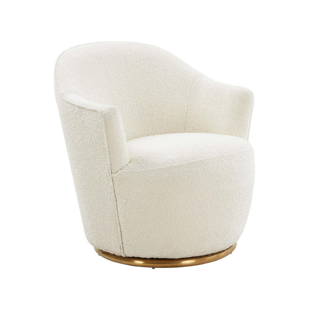 Skyla Performance Boucle Swivel Accent Chair