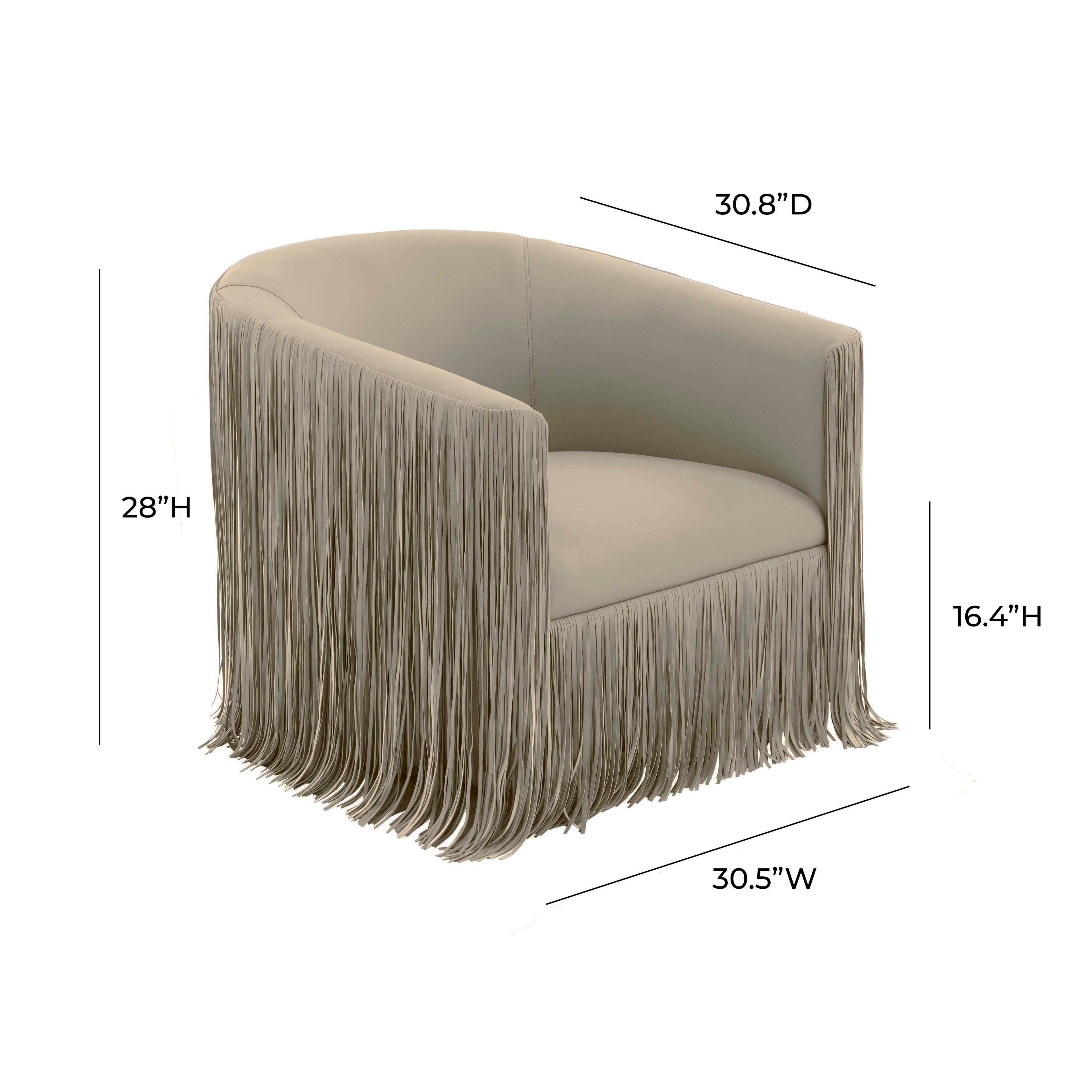 Shag Me Performance Vegan Leather Swivel Accent Chair