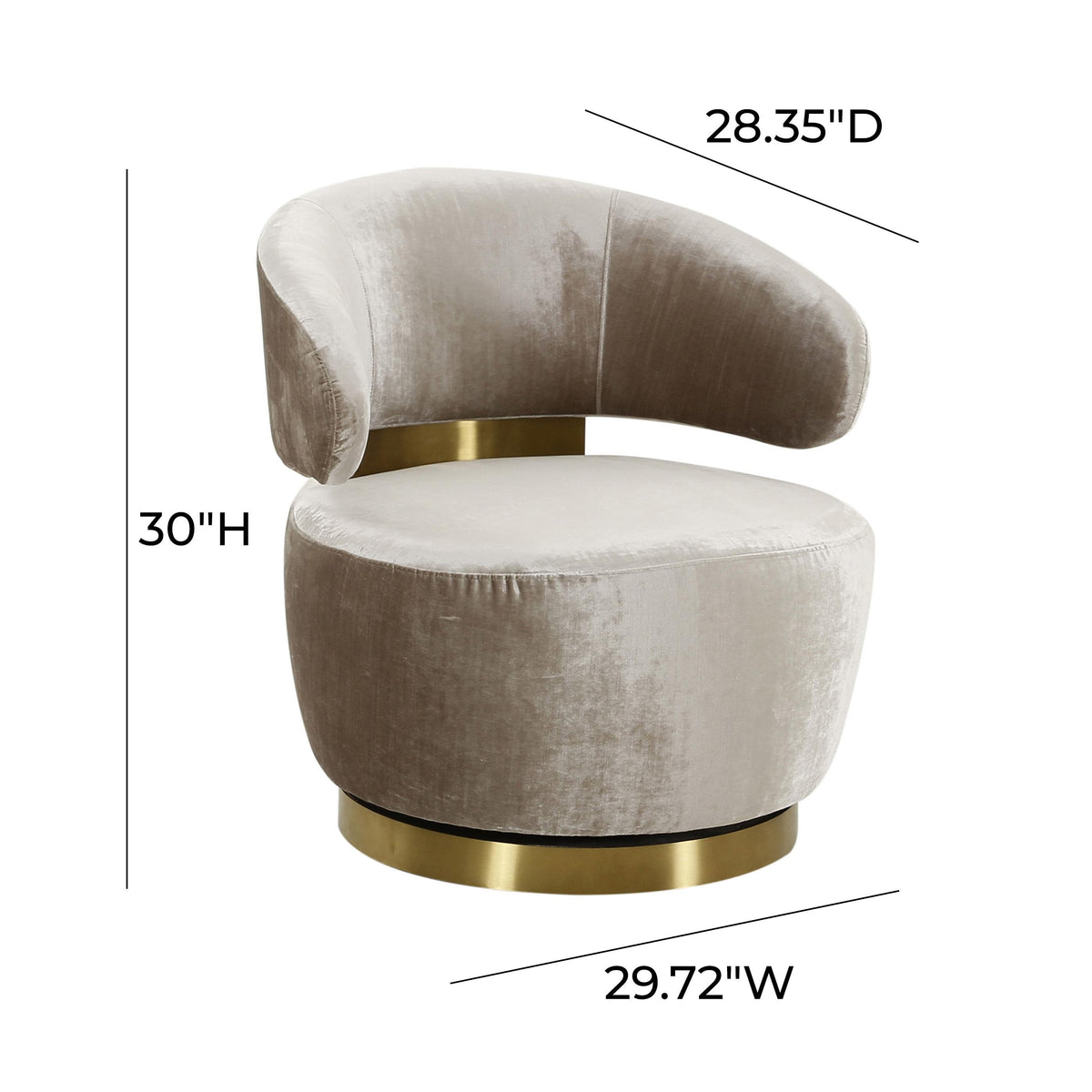 Austin Performance Fabric Swivel Accent Chair