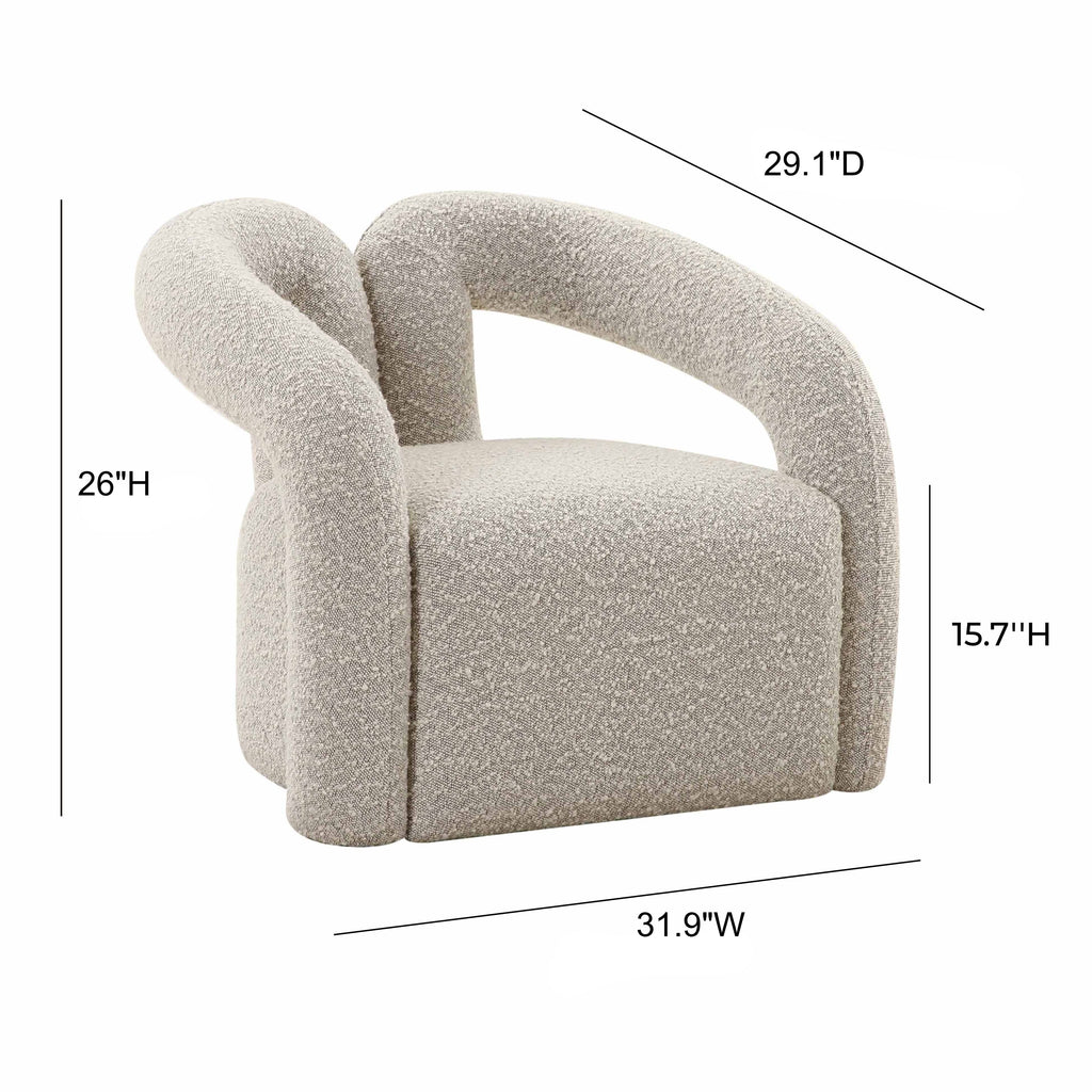 Jenn Speckled Performance Boucle Accent Chair