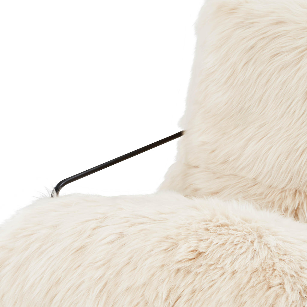 Kimi Genuine Sheepskin Accent Chair