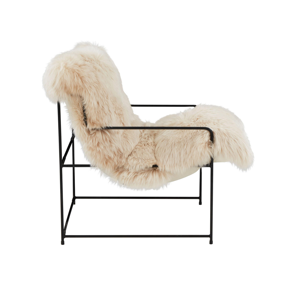 Kimi Genuine Sheepskin Accent Chair