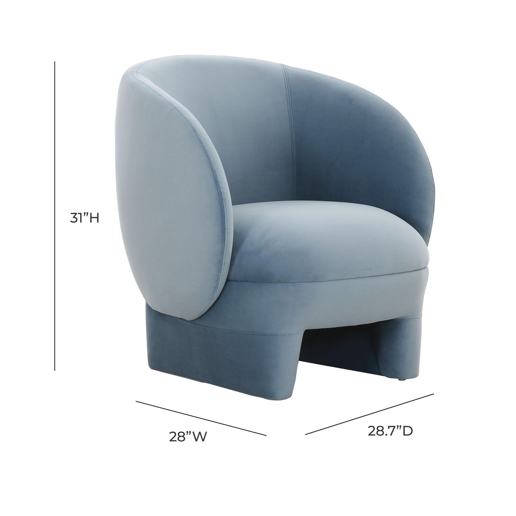 Kiki Performance Velvet Accent Chair