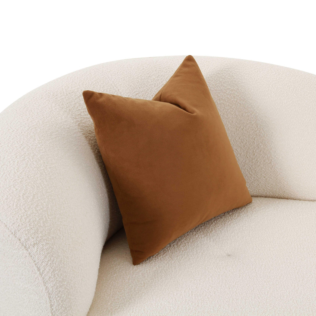 Fickle Cream Performance Boucle Swivel Chair