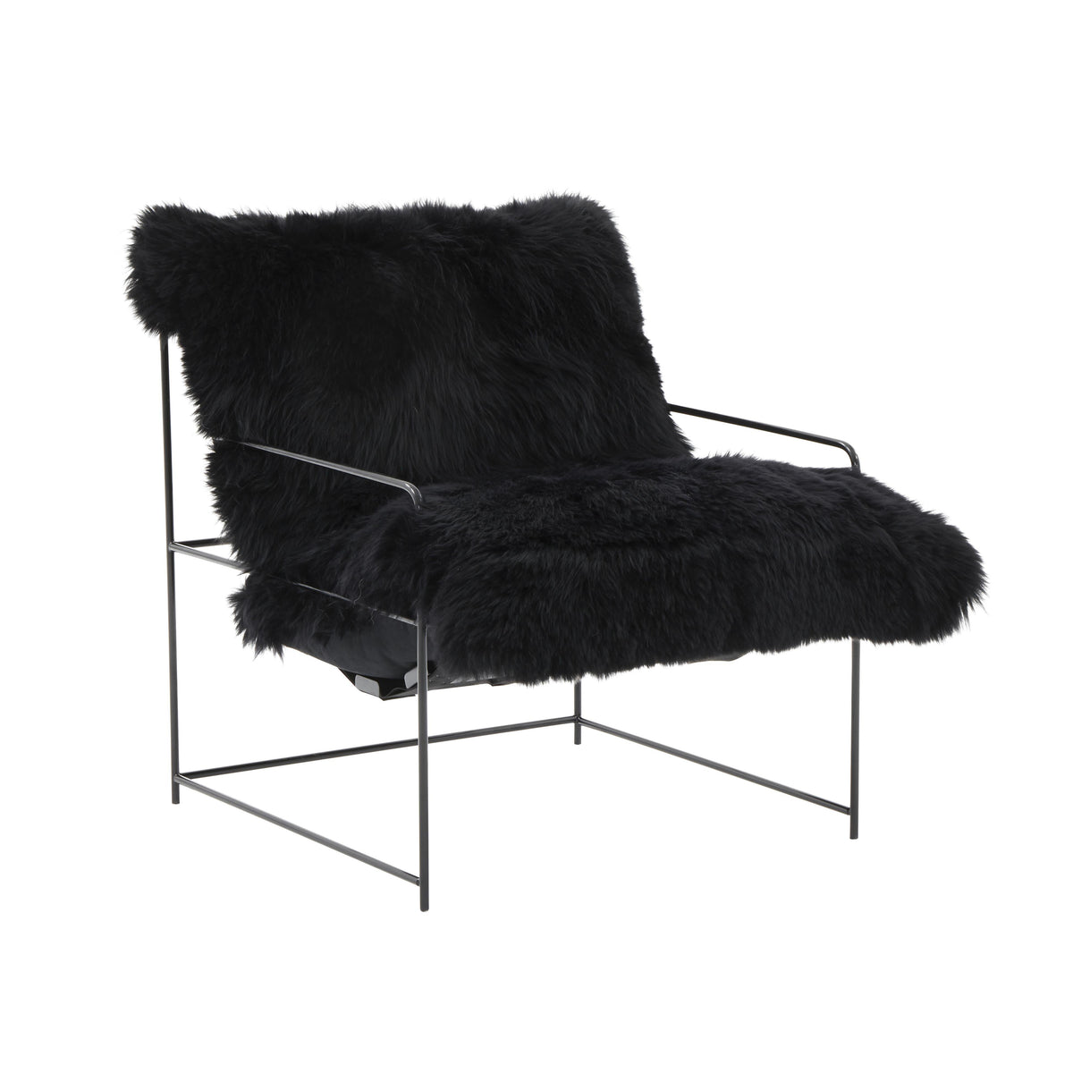 Kimi Genuine Sheepskin Accent Chair