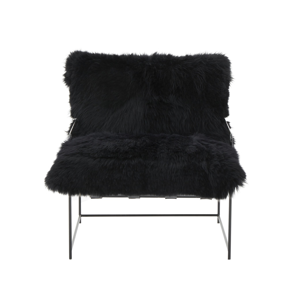 Kimi Genuine Sheepskin Accent Chair