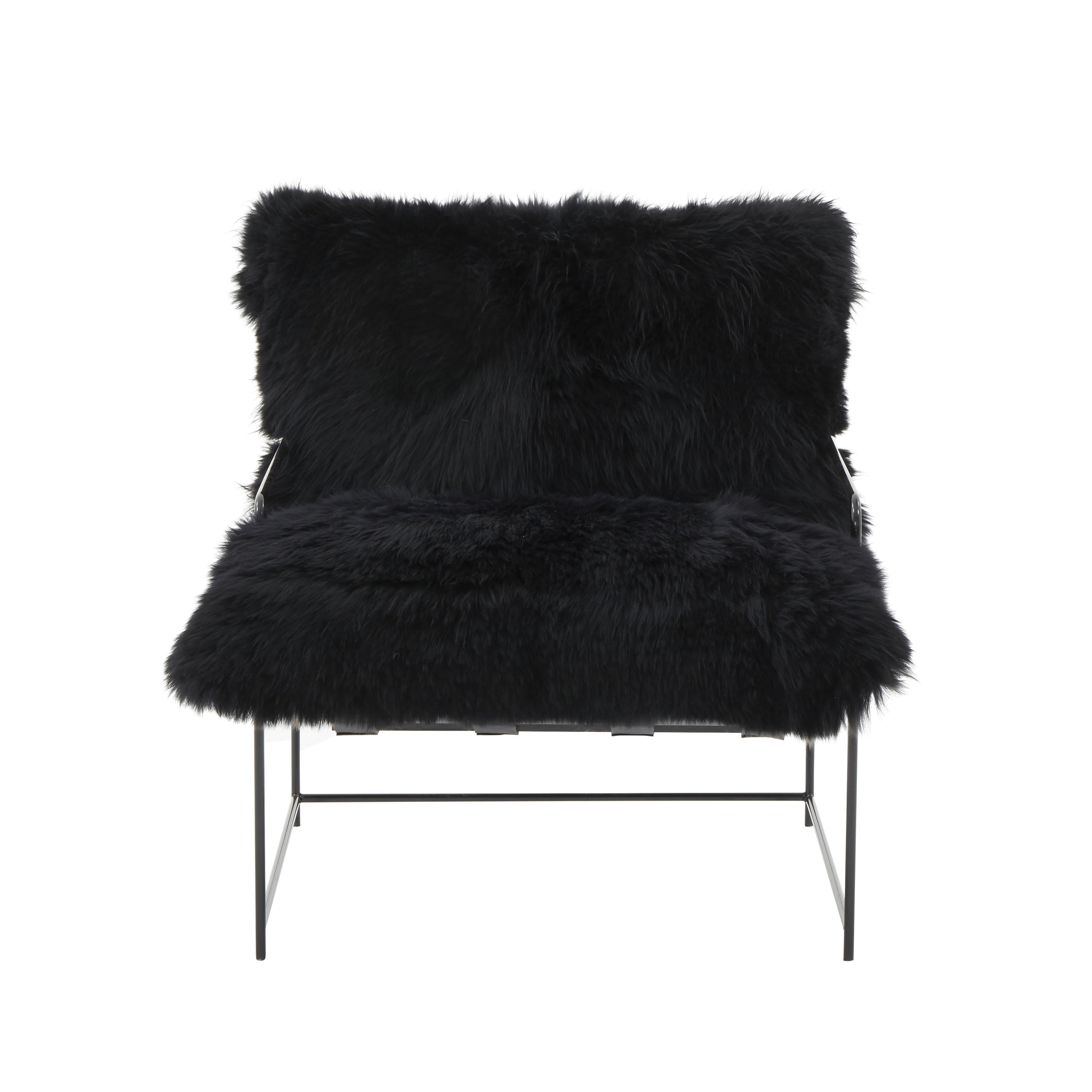 Kimi Genuine Sheepskin Accent Chair