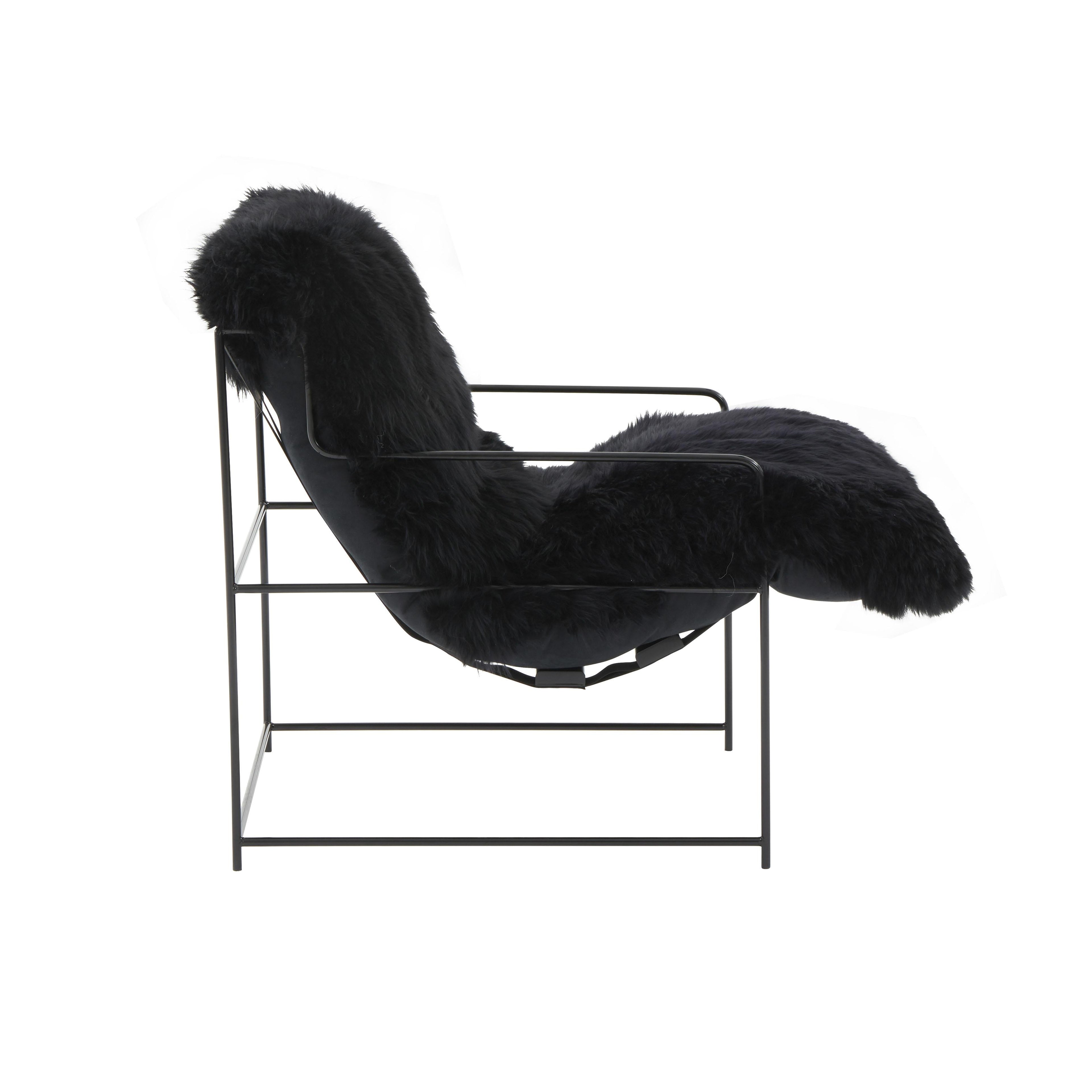Kimi Genuine Sheepskin Accent Chair