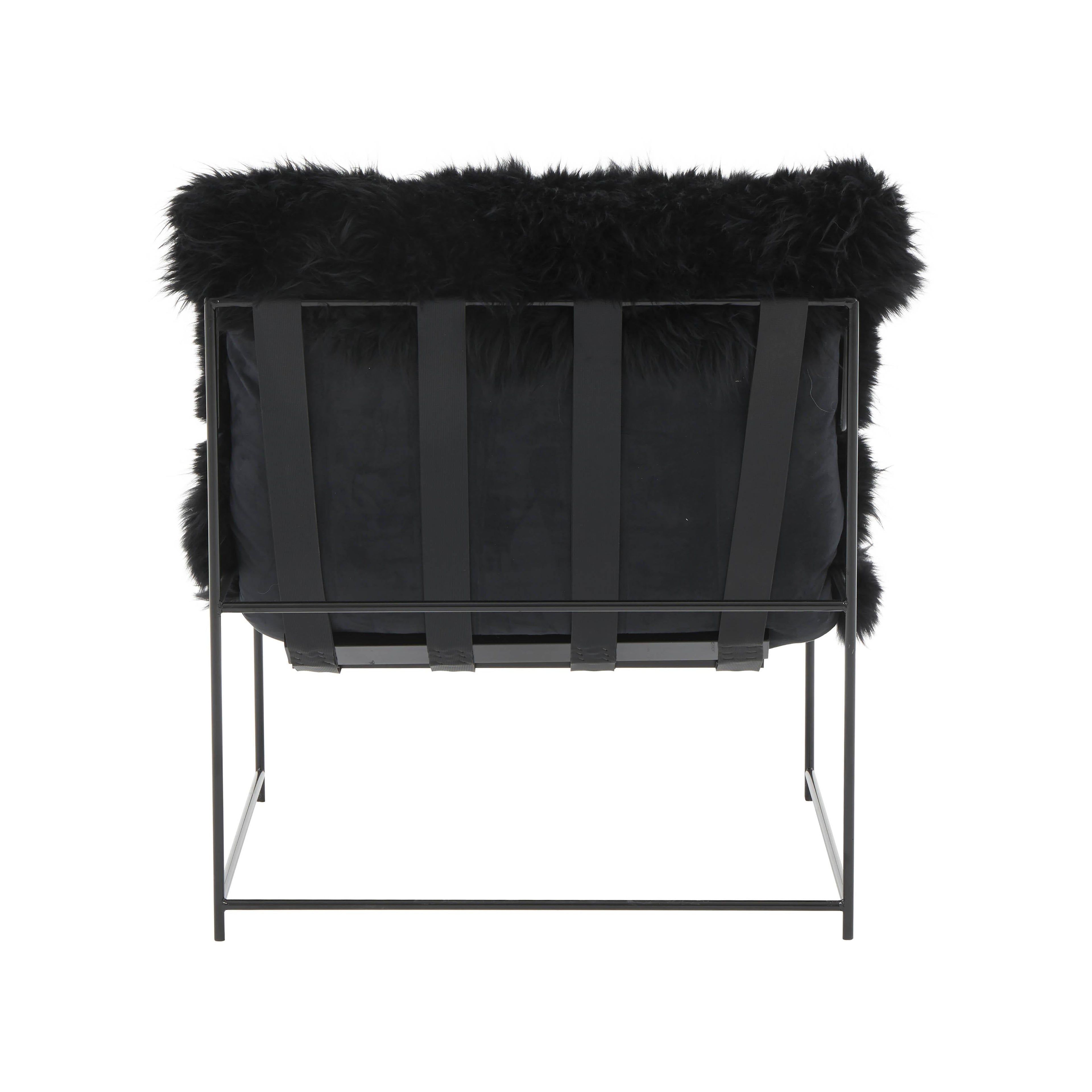Kimi Genuine Sheepskin Accent Chair