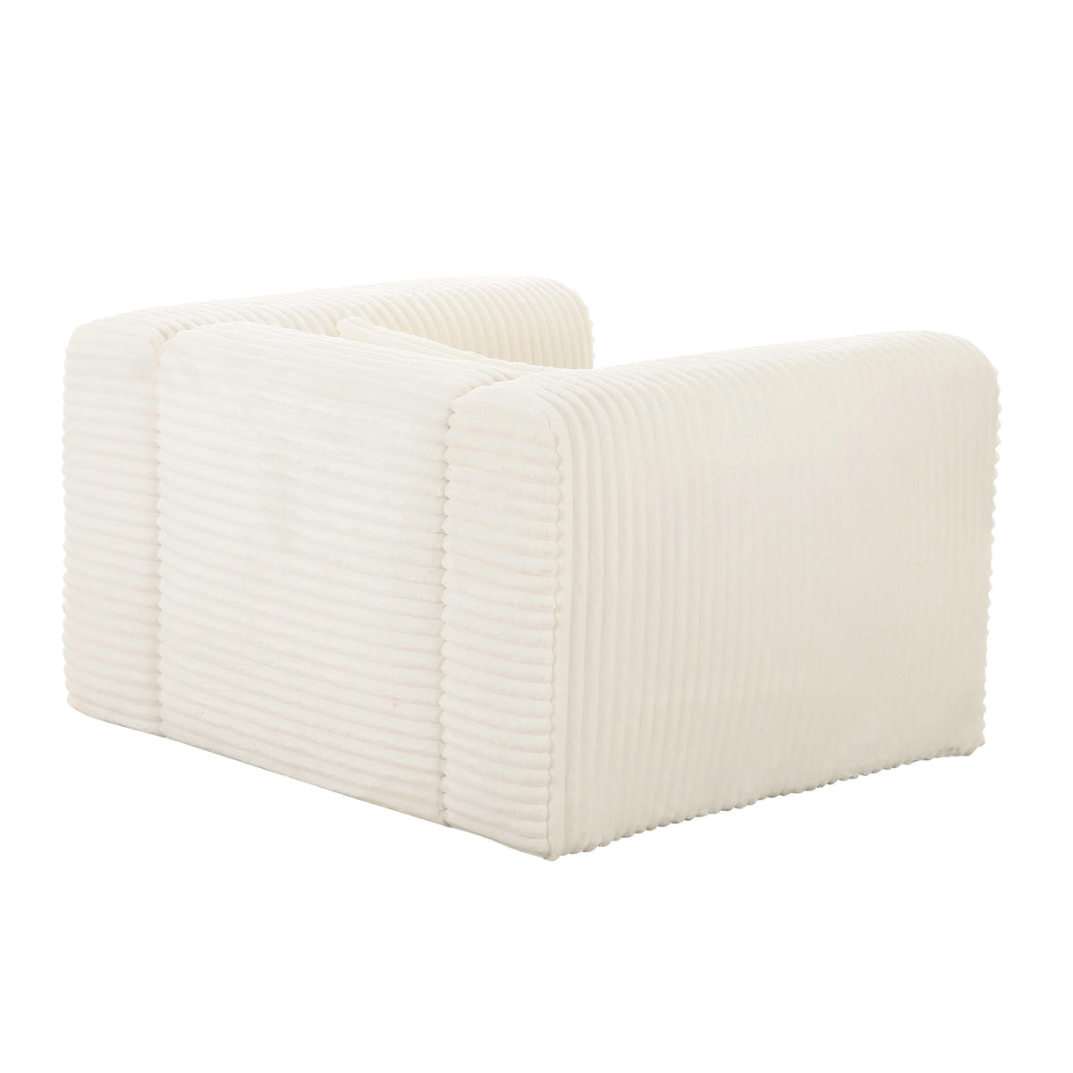 Tarra Fluffy Oversized Performance Corduroy Accent Chair