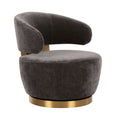 Austin Upcycled Contract-Grade Fabric Swivel Accent Chair