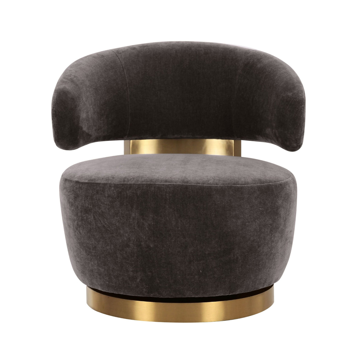 Austin Upcycled Contract-Grade Fabric Swivel Accent Chair